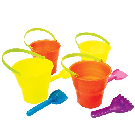 cubeta de juguete para arena cubeta de juguete para arena en color amarillo
