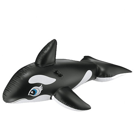 montable inflable con forca montable inflable con forma de orca blanco con negro