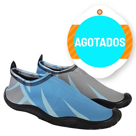 zapato playero para adulto zapato playero para adulto en color azul con gris