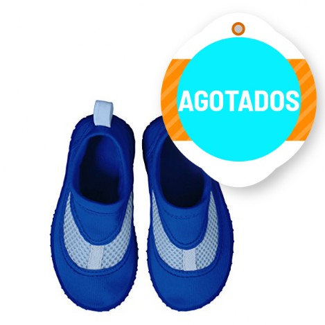 zapato playero para niños en color azul